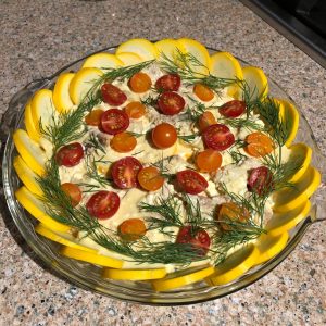 Strata prior to cooking